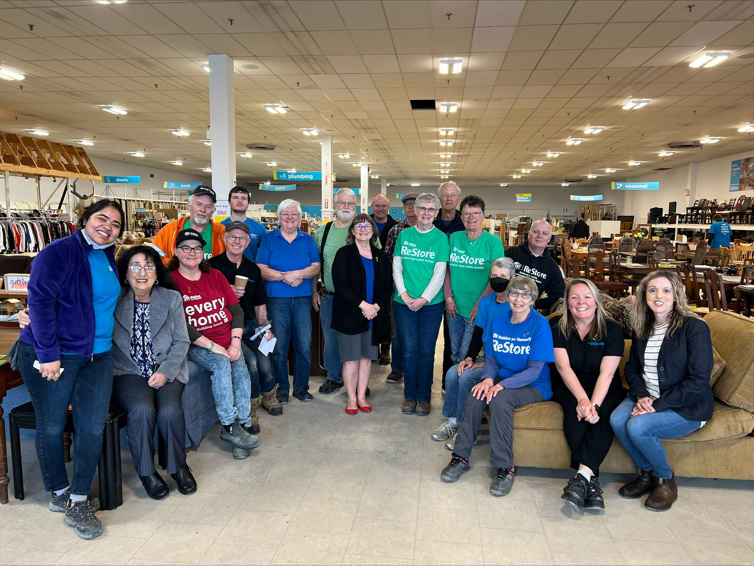 Staff and Volunteers at the Lindsay ReStore