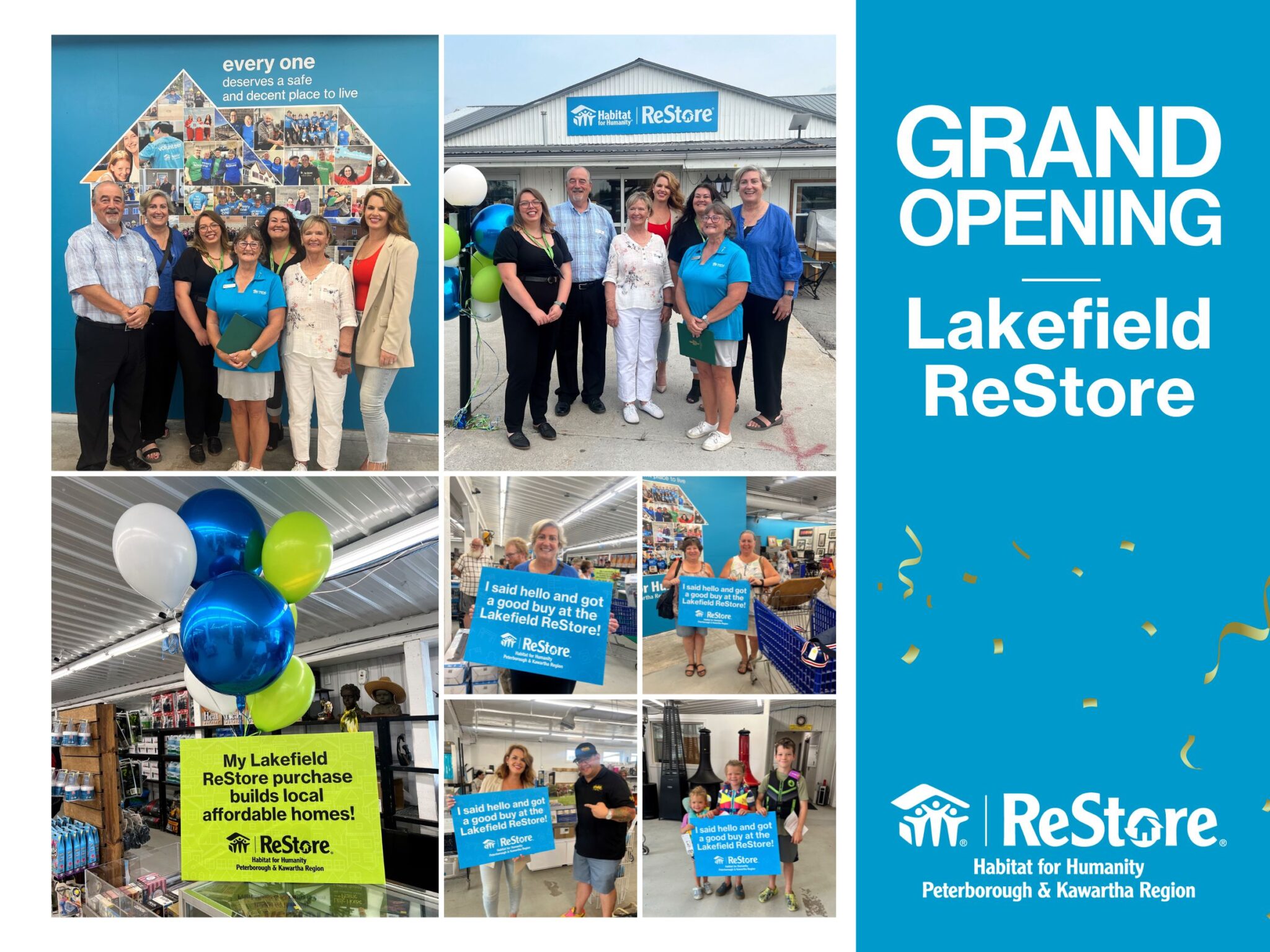 Grand Opening of the Lakefield Habitat ReStore. – Habitat for Humanity